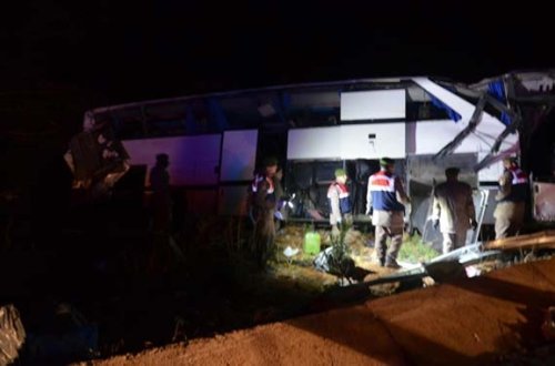 Türkiyədə daha bir avtobus aşdı