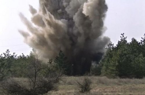 Azərbaycanda mina partlayışı zamanı