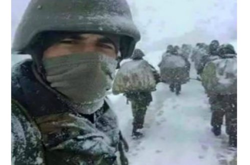 Əsgərlərimiz donan sakinlərimizi xilas etdi