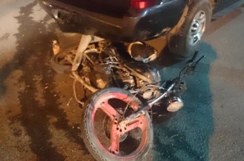 Minik avtomobili ilə motosiklet toqquşdu