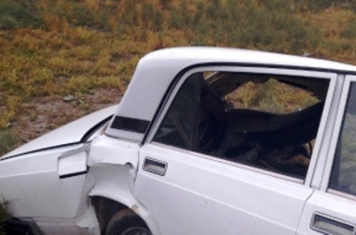 Gəncədə iki maşın toqquşdu