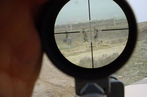 Qarabağda işğalçı yaralandı