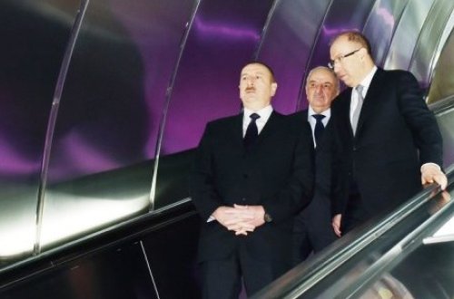 İlham Əliyev metroda