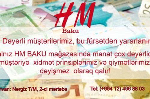 “HM Baku” dükanından 