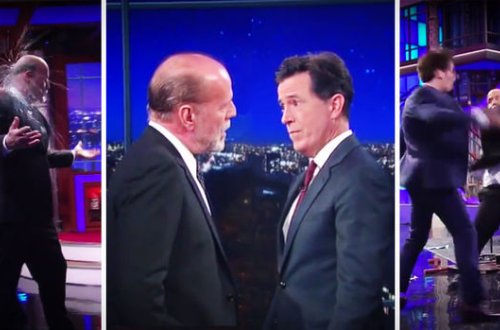 Brus Uillis canlı yayımda aparıcı ilə “əlbəyaxa oldu”