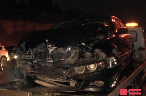 Bakıda qəzaya uğrayan 