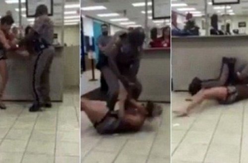 Gənc qızdan polisə inanılmaz hərəkət