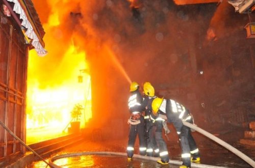 Bakıda güclü yanğın