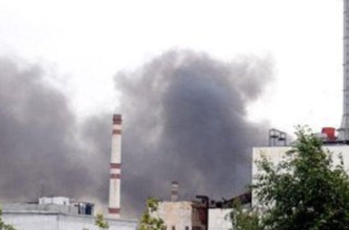 Moskvada zavod yanır