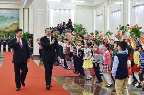 İlham Əliyev üçün Çində rəsmi qarşılanma