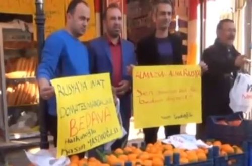 Türklərdən Rusiyaya qarşı orijinal aksiya