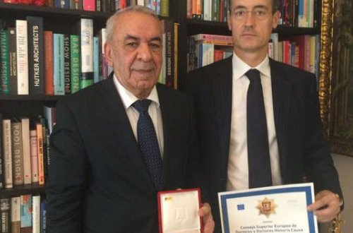 Azərbaycanlı alim CONSEDOC-un fəxri üzvü oldu