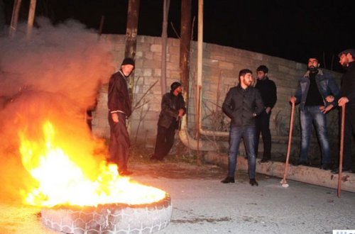 Nardaranın mərkəzində Azərbaycan bayrağı asıldı