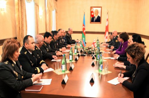 Zakir Həsənov gürcüstanlı həmkarı ilə görüşdü