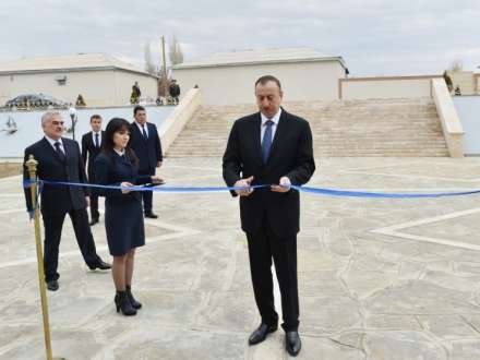 Azərbaycan prezidenti Babək rayonunda məktəbin açılışında iştirak edib