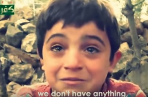 Suriyalı uşaqdan ürəkparçalayan sözlər
