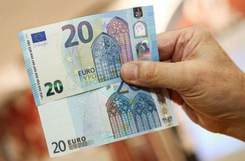 Avropada yeni 20 avroluq əskinaslar dövriyyəyə buraxılıb