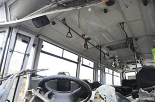 Sərnişin avtobusu ağır qəza törədib