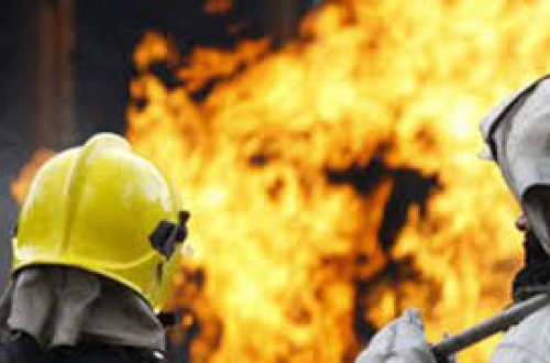 Poçt məntəqəsində yanğın