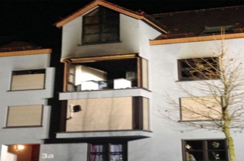 Almaniyada binada partlayış