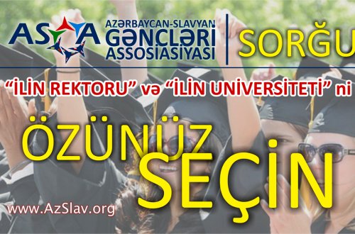 “İlin rektoru” və “İlin universiteti”ni özünüz seçin