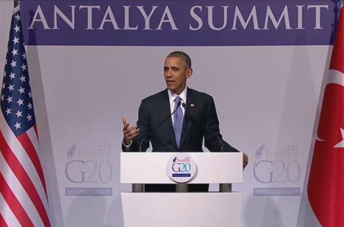 Obamaya söyüşlü sual verildi