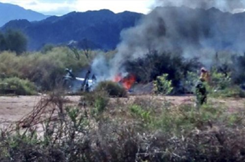 Sərnişin helikopteri qəzaya düşdü