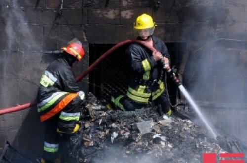 Saatlıda 3 otaqlı evdə yanğın olub