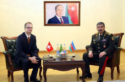 Zakir Həsənov İsveçrənin Azərbaycandakı səfiri ilə görüşüb