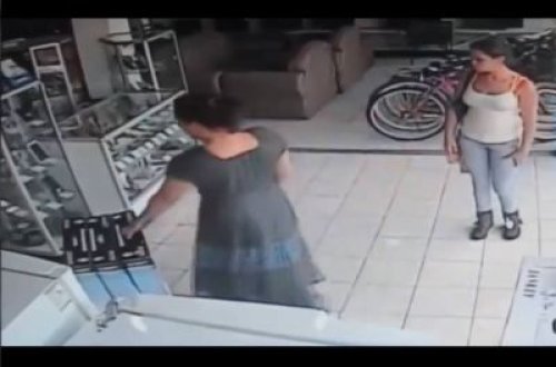 Qadın elə bir şəkildə oğurluq etdi ki