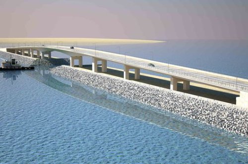 Pirallahının Abşeronla birləşdirən körpünün tikintisi başa çatır