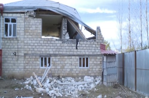 Tovuzda ev partladı, yaralı var