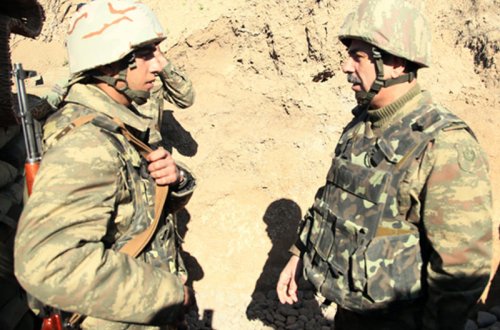 Zakir Həsənov cəbhə xəttində