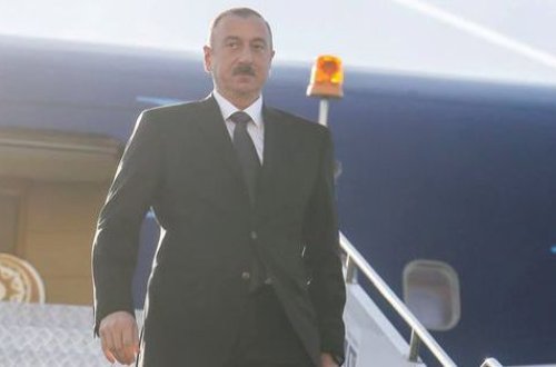 İlham Əliyevin Gürcüstana səfəri başladı