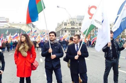 ASGA Rusiya nümayəndəliyi Rusiya Xalq Günü yürüşünə qatıldı