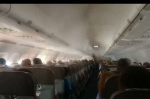 Qəzaya uğramış Rusiya təyyarəsinin içərisindən görüntülər yayıldı