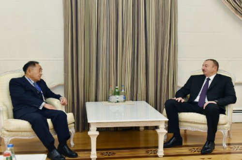 İlham Əliyev Çunq Eu Yonqu qəbul etdi