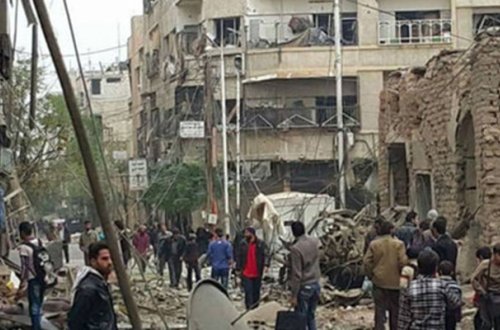 Əsədin ordusu bazarı bombaladı