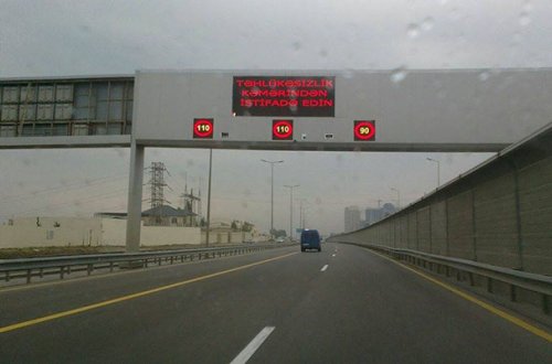 Bu yolda bütün sürücülər 110-la gedə biləcək