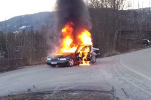 Qobustanda və Masazırda maşın yanıb