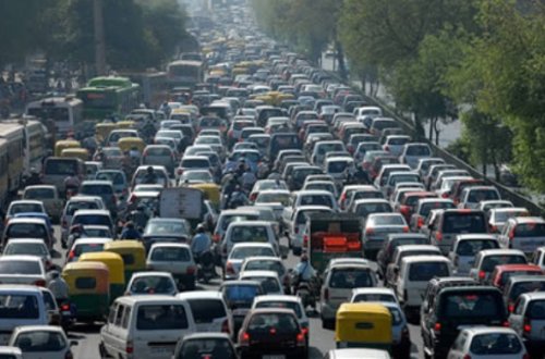 Bakıda güclü tıxac var