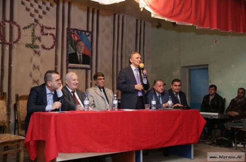 Deputatlığa namizəd Əflatun Amaşov Saatlı rayonunda 5 kəndin seçiciləri ilə görüşdü FOTO