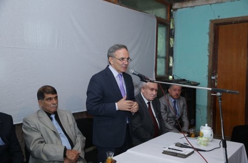 Əflatun Amaşov Saatlı rayonunda 5 kəndin seçiciləri ilə görüşdü