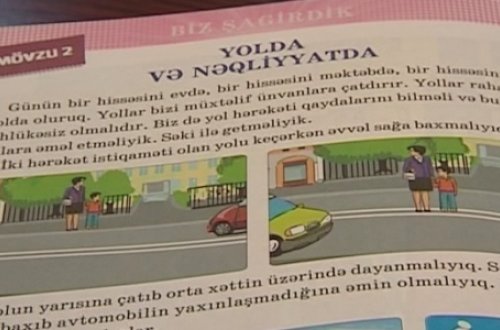 Dərslikdə şagirdlərin həyatı üçün təhlükə yaradan