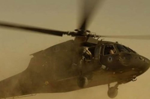 NATO helikopteri yerə çırpıldı