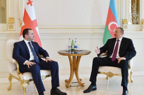 Prezident İlham Əliyev Gürcüstanın baş nazirini qəbul edib