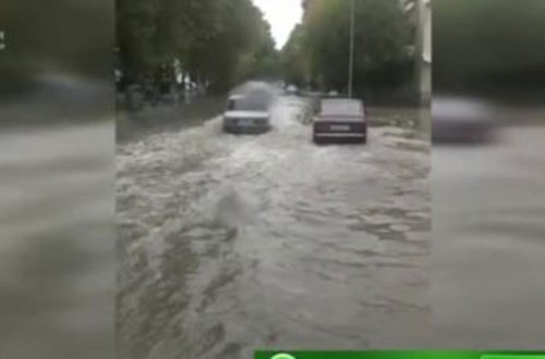 Yağış Mingəçevirdə “dəniz” yaratdı