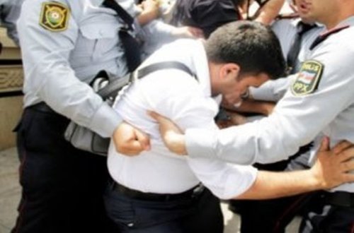 Sumqayıtda polislə qarşıdurma