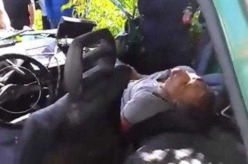 Xaçmazda dəhşətli faciənin anbaan görüntüləri