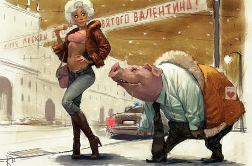 Rəssam çəkdiyi rəsimlərlə cəmiyyəti lağa qoydu